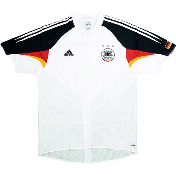 Tailandia Camiseta Alemania Primera equipación Retro 2004 Blanco